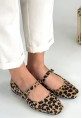 Linni Leopar Süet Babet Ayakkabı