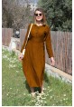 Günlük Salaş Büzgü Detaylı Yazlık Uzun Kadın Elbise
